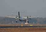 InterSky De Havilland Canada DHC-8-314Q OE-LIC bei der Landung in Berlin-Tegel am 09.03.2012
