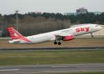 Sky Airlines A 321-231 TC-SKI beim Start in Berlin-Tegel am 15.04.2012