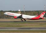 Air Berlin A 330-322 D-AERQ beim Start in Berlin-Tegel am 21.04.2012