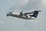 InterSky De Havilland Canada DHC-8-314Q OE-LSB beim Start in Berlin-Tegel am 17.05.2012