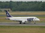 LOT Embraer ERJ-170-100LR SP-LDF beim Start in Berlin-Tegel am 03.07.2012