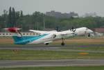 Luxair De Havilland Canada DHC-8-402Q LX-LGC beim Start in Berlin-Tegel am 03.07.2012 