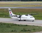 Jat Airways ATR-72-202 YU-ALP bei der Ankunft in Berlin-Tegel am 21.07.2012