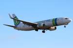 Transavia France B 737-85H F-GZHV bei der Landung in Berlin-Tegel am 01.03.2013