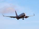 Air Berlin B 737-7K5 D-AHXD bei der Landung in Berlin-Tegel am 01.03.2013
