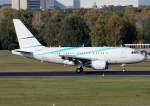 National Air Services A 318-112 Elite(CJ) VP-CKS nach der Landung in Berlin-Tegel am 19.10.2013