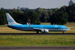 KLM B 737-8K2 PH-BXW nach der Landung in Berlin-Tegel am 11.07.2014