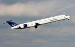 Blue 1 MD 90-30 OH-BLD beim Start in Berlin-Tegel am 03.10.2007