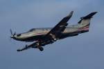HB-FVZ Private Pilatus PC-12-45   beim Landeanflug Tegel am 16.12.2014
