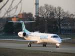Luxair Embraer ERJ 145 LX-LGU am 16.12.2006 auf dem Flughafen Berlin-Tegel