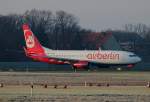 Air Berlin B 737-86J D-ABKS kurz vor dem Start in Berlin-Tegel am 18.01.2015