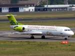 DBA Fokker 100 D-AGPS in Sonderbemalung zur Fuball-WM am 16.09.2006 auf dem Flughafen Berlin-Tegel