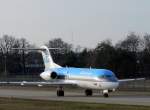 KLM Cityhopper Fokker 70 PH-KZK am 16.12.2006 auf dem Flughafen Berlin-Tegel