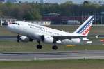F-GUGC Air France Airbus A318-111  gestartet am 29.04.2015 in Tegel