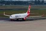Air Berlin B 737-86J D-ABME auf dem Weg zum Start in Berlin-Tegel am 13.09.2015