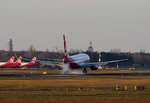 Air Berlin B 737-86J D-ABML bei der Landung in Berlin-Tegel am 06.12.2015