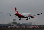 Air Berlin A 330-223 D-ALPI bei der Landung in Berlin-Tegel am 19.12.2015