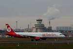 Air Berlin A 321-211 D-ABCK kurz vor dem Start in Berlin-Tegel am 19.12.2015