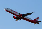 Air Berlin A 321-211 D-ALSB nach dem Start in Berlin-Tegel am 09.01.2016