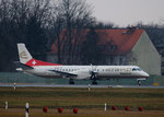 Etihad Regional Saab 2000 HB-IYI kurz vor dem Start in Berlin-Tegel am 05.02.2016