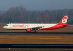 Air Berlin. Airbus A 321-211, D-ALSC, TXL, 08.03.2016