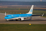 KLM, Boeing B 737-8K2, PH-BXD, TXL, 09.04.2016