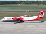 Air Berlin De Havilland Canada DHC-8 402Q D-ABQA am 19.04.2009 auf dem Flughafen Berlin-Tegel