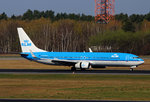 KLM, Boeing B 737-9K2, PH-BXS, TXL, 09.04.2016