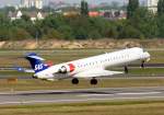 SAS Canadair Regjet CRJ900 OY-KFA beim Start in Berlin-Tegel am 30.04.2009