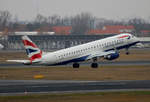 British Airways CityFlyer, ERJ-190-100SR ,G-LCYR, TXL, 25.11.2016