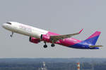 Wizz Air Malta Airbus A321-271NX 9H-WAT beim Start in Dortmund 4.7.2026