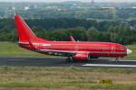Germania, D-AGEY, Boeing, 737-700 wl (Maschine wurde von  Aircastle  geleast und blieb in der Grundfarbe von  Sterling European Airlines ) , 24.07.2014, DTM-EDLW, Dortmund, Germany 