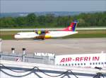 Danish Air Transport (DAT) Aérospatiale ATR-72-202 OY-RUB rollt zum Start als Flug DTR 4571 nach Salzburg; Dresden-Klotzsche, 09.05.2008
