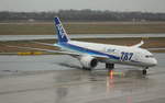 ANA All Nippon Airways, JA814A, (c/n 34493),Boeing 787-881 Dreamliner, 22.02.2017, DUS-EDDL, Düsseldorf, Germany (Name: Tomo Dachi) 