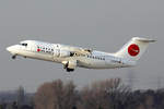 WDL Aviation BAe 146-200 D-AZFR beim Start in Düsseldorf 1.2.2019