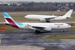 Eurowings Airbus A330-203 D-AXGF rollt zum Start in Düsseldorf 1.2.2019