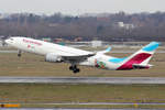 Eurowings Airbus A330-203 D-AXGA beim Start in Düsseldorf 1.2.2019