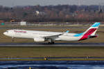 Eurowings Airbus A330-343 OO-SFJ beim Start in Düsseldorf 1.2.2019