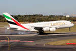 Emirates Airbus A380-861 A6-EOZ bei der Landung in Düsseldorf 21.9.2019