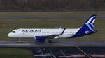 Aegean Airlines, Airbus A320-271N, SX-NEA, Dusseldorf International Airport(DUS), 13.03.2021