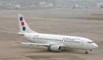 Jat Airways (YU-ANI  Boing 737-300) am Flughafen Dsseldorf,7.2.2010.