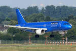Electra Airways Airbus A320-214 LZ-EAK bei der Landung in Düsseldorf 19.7.2025
