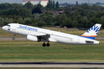 SunExpress(Avion Express) Airbus A320-232 LY-MLJ beim Start in Düsseldorf 19.7.2025