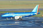 ITA Airways Airbus A319-112 EI-IMB rollt zum Gate in Düsseldorf 30.12.2025