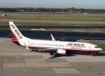 Air Berlin, D-ABAU (alte AB-Lackierung), Boeing 737-800 WL, 2008.02.09, DUS, Dsseldorf, Germany