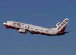 Air Berlin, D-ABAU (alte AB-Lackierung), Boeing 737-800 WL, 2008.02.09, DUS, Dsseldorf, Germany