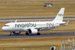 Marabu Airbus A320-271N ES-MBF rollt zum Gate in D�sseldorf 2.8.2026