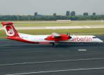 Air Berlin, D-ABQG (aktuelle AB-Lackierung)(LGW), Bombardier DHC 8Q-400, 2009.09.09, DUS, Dsseldorf, Germany
