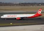 Air Berlin, D-ABCB (aktuelle AB-Lackierung), Airbus A 321-200, 2010.03.03, DUS, Dsseldorf, Germany