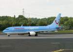 TUIfly, D-AHFG, Boeing 737-800 WL (alte blaue Lackierung), 2007.08.03, DUS-EDDL, Dsseldorf, Germany     